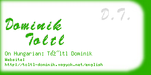 dominik toltl business card